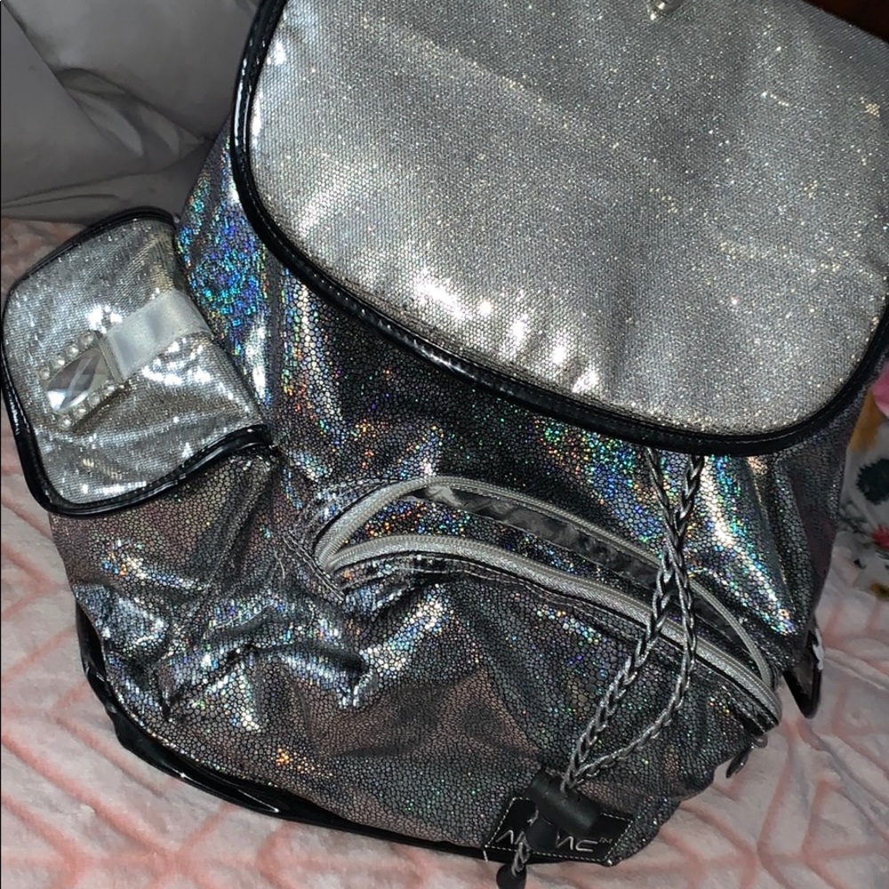 Silver cheerleading comp bag